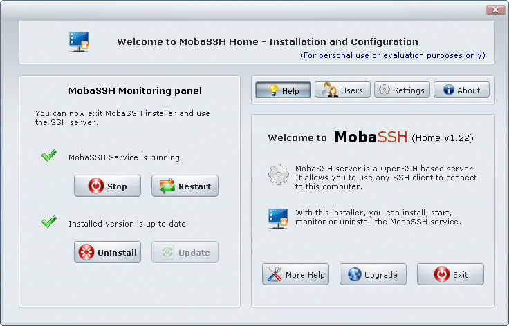 MobaSSH screenshot